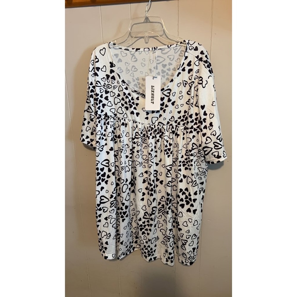 Lixhult Heart Patterned Dress